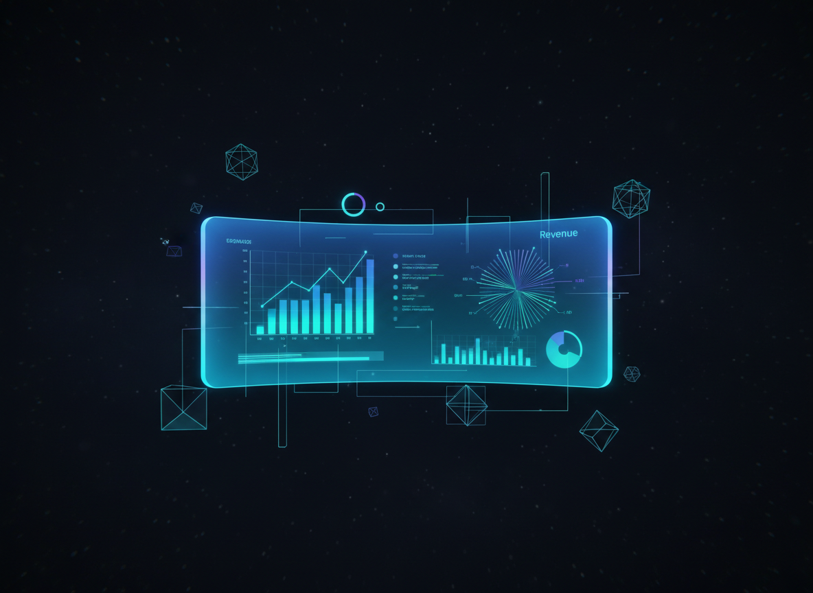 Dashboard showing ad performance analytics
