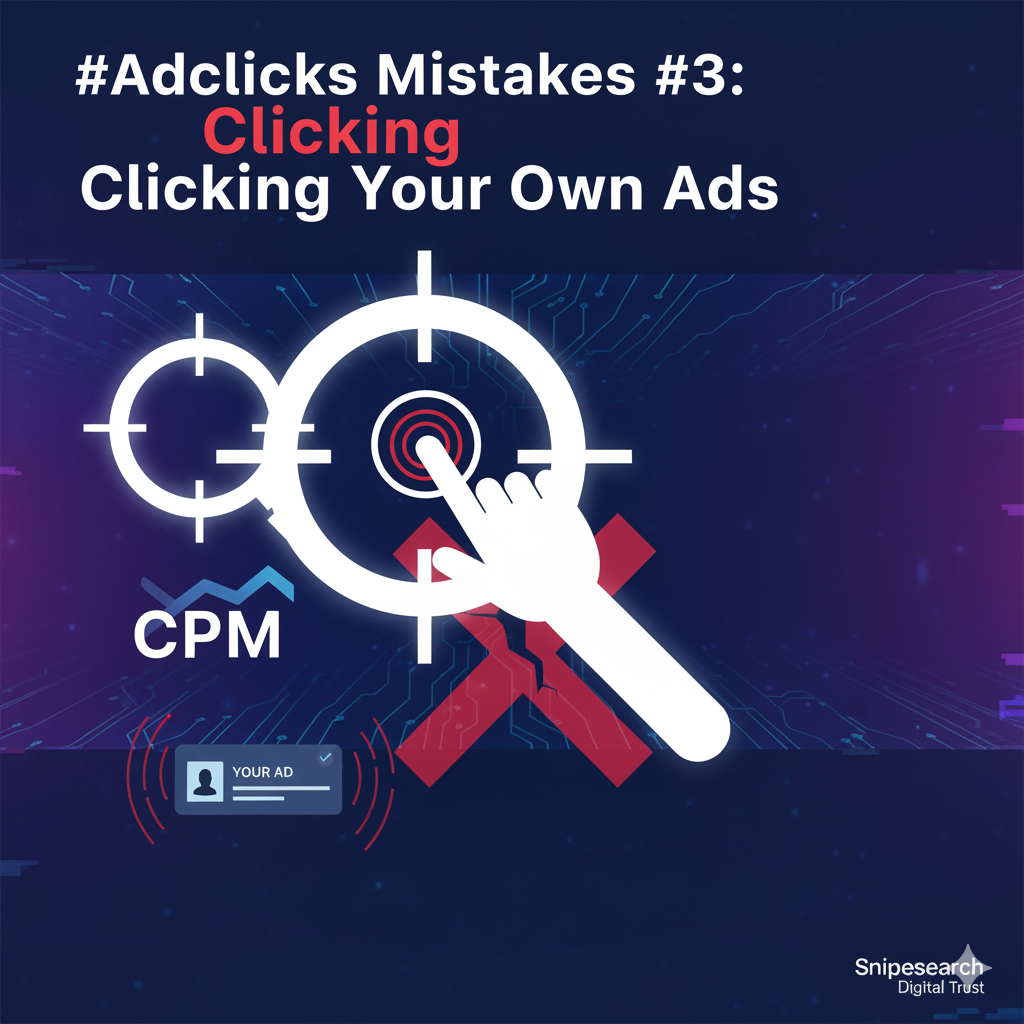 Adclicks Mistakes #3: Clicking Your Own Ads